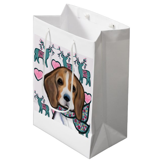 Sacola Para Presentes Média Beagle      (Frente inclinada)