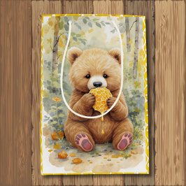 Sacola Para Presentes Média  Bear and Honey Baby Shower