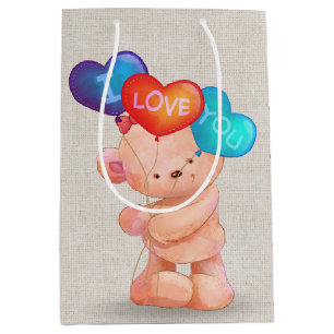 Sacola Para Presentes Média Bear com os meus balões