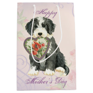 Sacola Para Presentes Média Beardie Heart Mãe