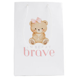 Sacola Para Presentes Média beary brave childhood cancer sick kids cute