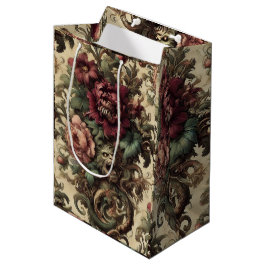 Sacola Para Presentes Média Beastly Buquê - Vitoriano Gótico