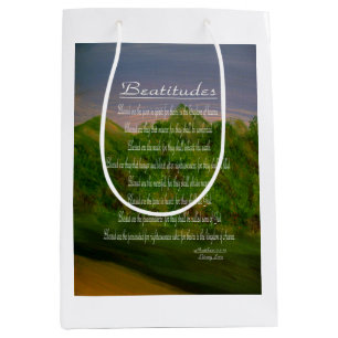Sacola Para Presentes Média Beatitudes