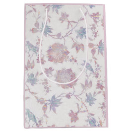 Sacola Para Presentes Média Beautiful pink watercolours