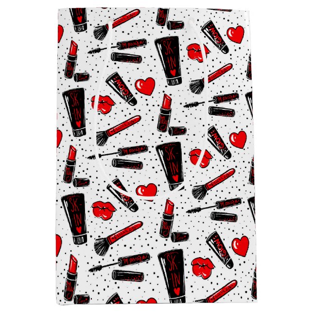 Sacola Para Presentes Média Beauty Makeup (Frente)