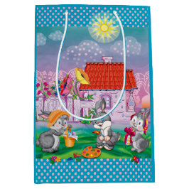 Sacola Para Presentes Média Bebê Bunny pequeno