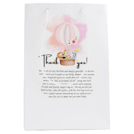 Sacola Para Presentes Média Bebê Rosa Safari Sofrendo Alto