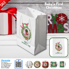 Sacola Para Presentes Média Bebês 1rua FOTO de Natal Gift Bag Keepape