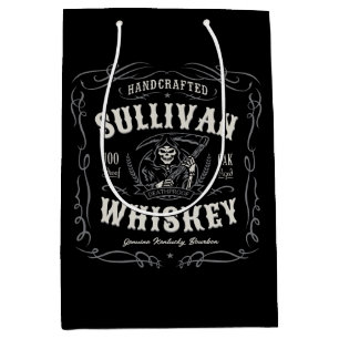 Sacola Para Presentes Média Bebida Alcoólica Antiga ADICIONE NOME Whiskey Velh