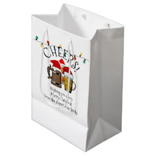 Sacola Para Presentes Média Beer Papai Noel Natal