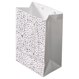 Sacola Para Presentes Média Beet Confetti Watercolor Dots Gift Bag