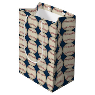 Sacola Para Presentes Média Beisebol Esportivo Aniversário Bag de Natal