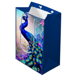 Sacola Para Presentes Média Bela Fantasy Peacock