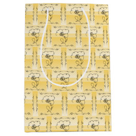 Sacola Para Presentes Média Beleza Fluente Goldenrod Bag Vertical Gift Bag