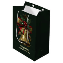 Bell Dourado Elegante de Natal com Arco Festivo Ho