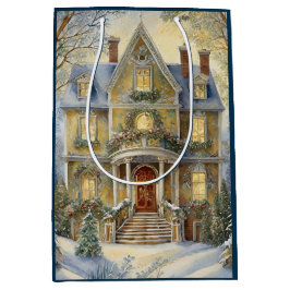 Sacola Para Presentes Média Belo Natal Vitoriano