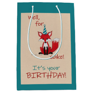 Sacola Para Presentes Média Bem, pelo amor da FOX! Piada de aniversário