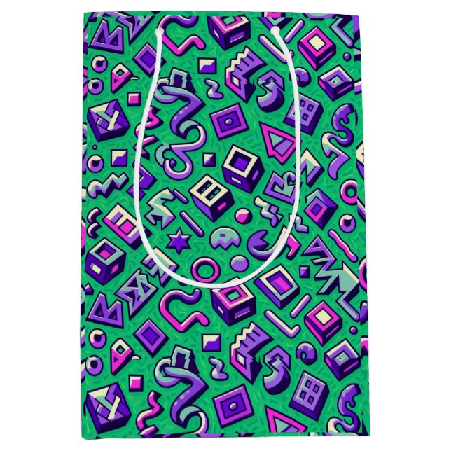 Sacola Para Presentes Média Bem-vindos aos anos 90 (Frente)