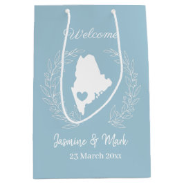 Sacola Para Presentes Média Bem-vindos aos favores do Maine   