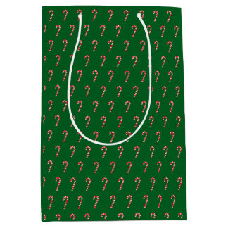 Sacola Para Presentes Média Bengala tradicional & verde