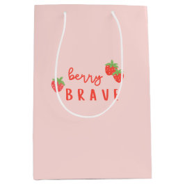 Sacola Para Presentes Média berry brave childhood cancer sick ill kids cute