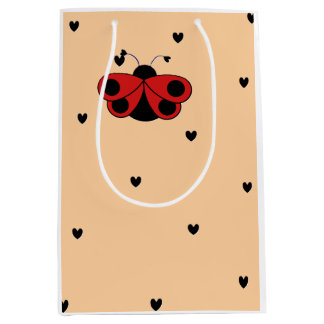 Sacola Para Presentes Média besouro adorável de duas cores