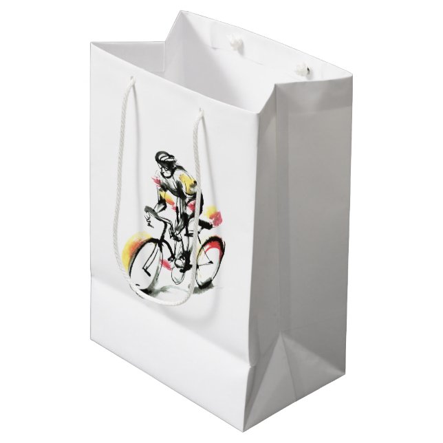 Sacola Para Presentes Média Bicicleta de estrada (Frente inclinada)