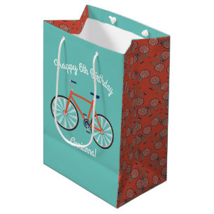 Sacola Para Presentes Média Bicicletas Bicicletas Bonitas Festas de aniversár