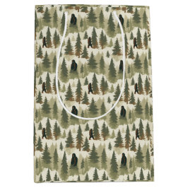 Sacola Para Presentes Média Bigfoot In the Forest