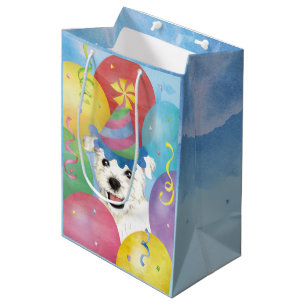 Sacola Para Presentes Média Birthday Balloons Westit Medium Gift Bag