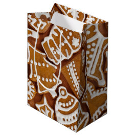 Sacola Para Presentes Média Biscoitos Natal de Natal