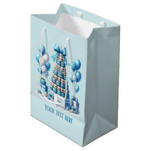 Sacola Para Presentes Média Biscoitos para chás de bebês bonitos