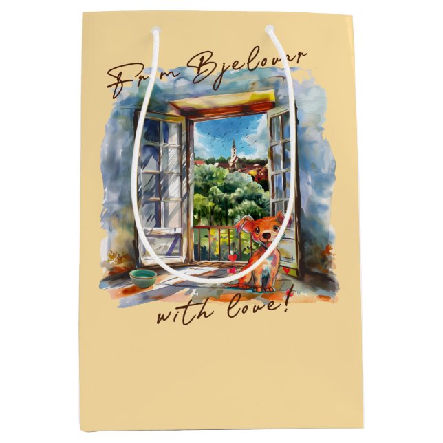 Sacola Para Presentes Média Bjelovar (Frente)