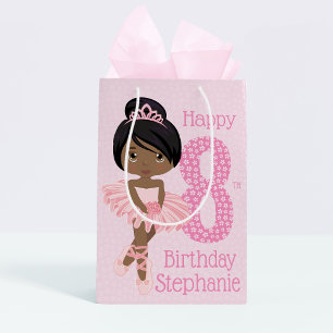 Sacola Para Presentes Média Black Birthday Ballerina Medium Gift Bag