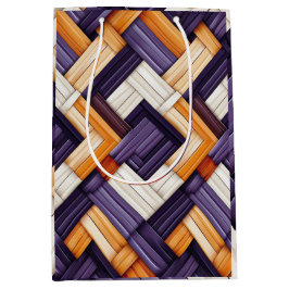 Sacola Para Presentes Média Blisa de cesto de ondas africanas