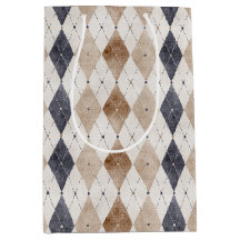 Blue Cream Argyle Dia dos Pais