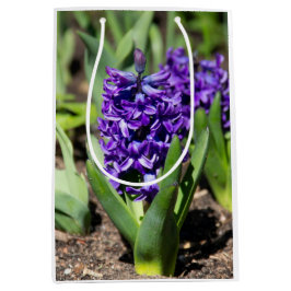 Sacola Para Presentes Média Blue Geocinth em primavera