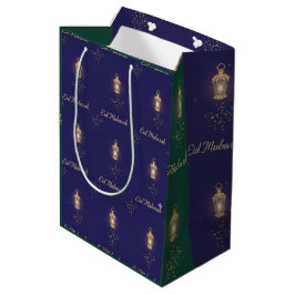 Sacola Para Presentes Média Blue Green Eid Gift Bag