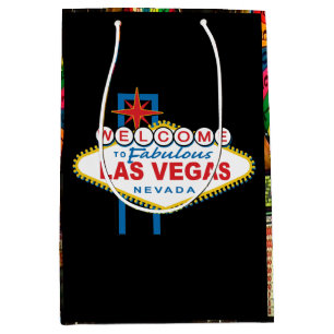 Sacola Para Presentes Média Boa vinda ao sinal de Las Vegas
