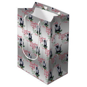 Sacola Para Presentes Média BOCA Natal Deseja O Bebê Goat Kisses Nigeriano