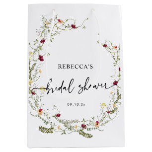 Sacola Para Presentes Média Boho Cute Selvagens Chá de panela Média Gif