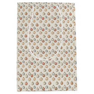 Sacola Para Presentes Média Boho Enfeites de natal Warm Vintage Winter