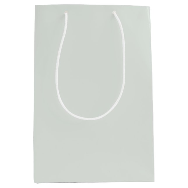 Sacola Para Presentes Média Bokeh Navidad Pale Forest Green (Frente)