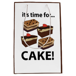 Sacola Para Presentes Média Bolo Está Na Hora do Bolo