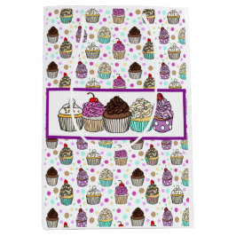 Sacola Para Presentes Média Bolos Caprichosos Lindos  