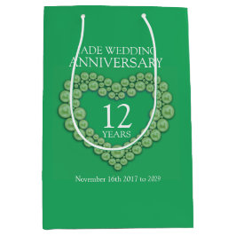 Sacola Para Presentes Média bolsa de fotos de aniversário de casamento de 12 j