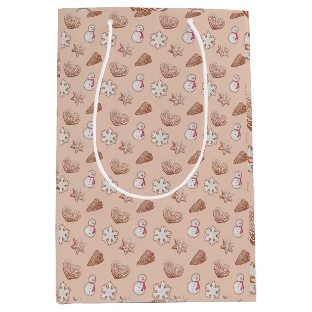 Sacola Para Presentes Média Bolsa de Natal (Frente)