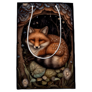 Sacola Para Presentes Média Bolsa de Presente da Fox Meia-Noite