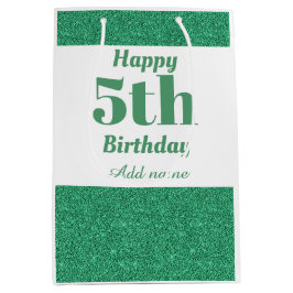 Sacola Para Presentes Média bolsa de presente de 5 de aniversário personalizad