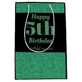 Sacola Para Presentes Média bolsa de presente de 5 de aniversário personalizad